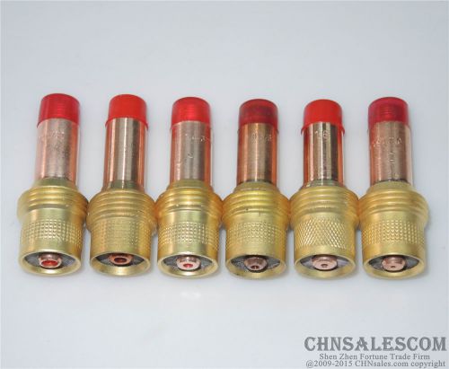 6 pcs 45V24 45V25 45V25M 45V26 45V27 45V28 Collet Body Gas Lens  WP-17-18-26