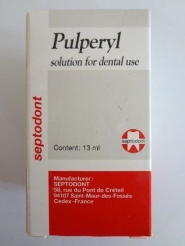 NEW SEPTODONT PULPERYL, 13ML BOTTLE, PULP SEDATIVE FOR PULPITIS FREE SHIPPING