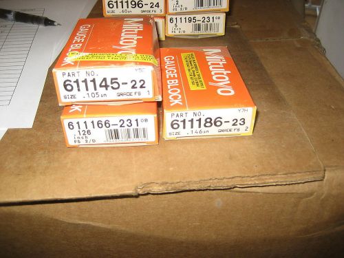 MITUTOYO 3 ASSORTED GAGE BLOCKS (LW0707-1)