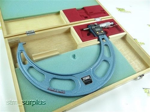 Nice! fowler japan metric digital outside micrometer 200-225 mm  w/ case for sale