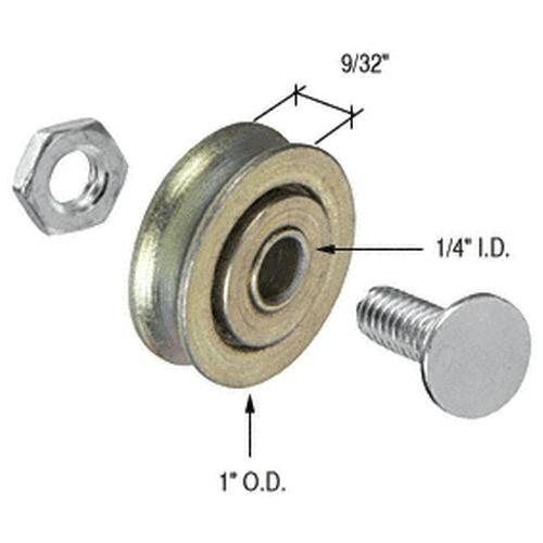 1&#034; diameter steel ball bearing replacement roller 5/16&#034; wide d1500 for sale