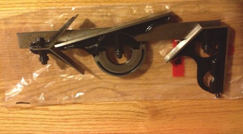 Starrett 434 12 4R Combination Square Protractor and Centering Head Set NIB