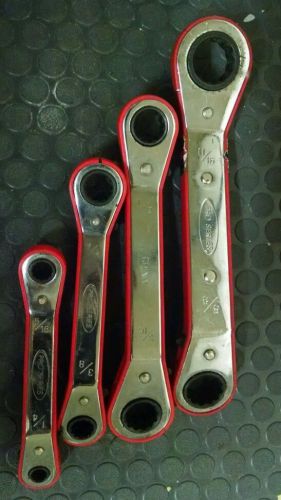 Aircraft angle offset racheting wrench set Sae aircraft tool NO RESERVE