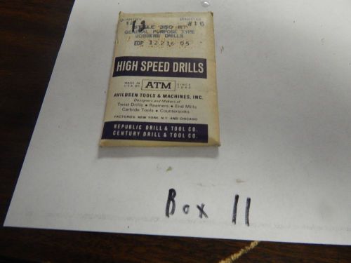 &#034;ATM&#034; Twist Drill Bits  # 16 Size, Lot of 12 Pcs.