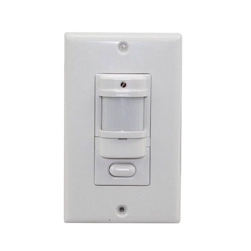 Hubbell IWS-ZP-3P-W Motion Sensor PIR Wall Switch 120/277 VAC White