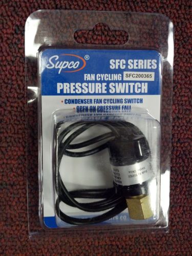 Fan cycling control, opens 200 psi, closes at 365 psi, part# sfc200365 for sale