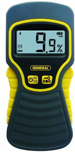 General Tools Instruments Moisture Meter Pinless Digital LCD Measuring Equipment