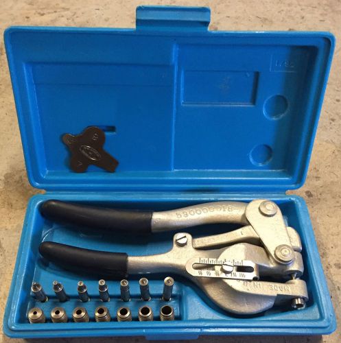 **NICE* * Roper Whitney, No.5, Machinist ,Handheld Metal Hole Punch Kit