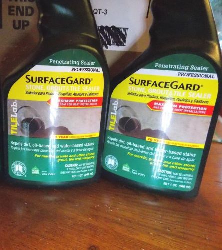 Surface Guard Granite Marble Slate Stone 20 year Sealer 32oz x 2 bottles