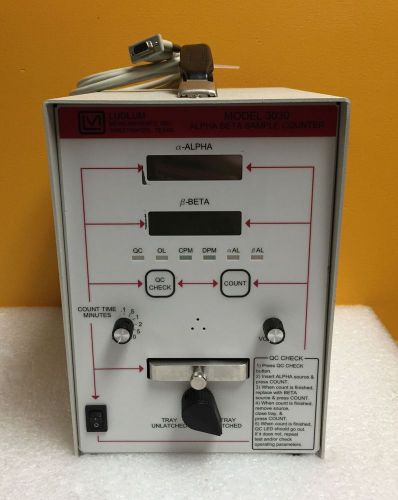 Ludlom Measurements 3030, Alpha: -120mV, Beta: -4 mV, Alpha Beta Sample Counter