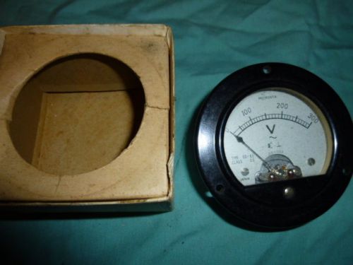 Vtg. NOS Micronta Japanese Voltage Steampunk Gauge