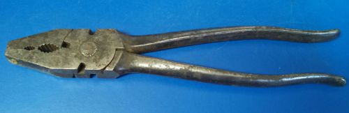 Vintage Kraeuter Lineman&#039;s Pliers - 1841-10 - Made in USA