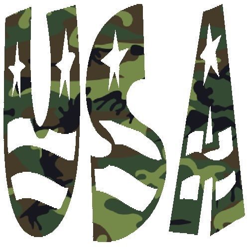 30 Custom Green Camo USA Personalized Address Labels