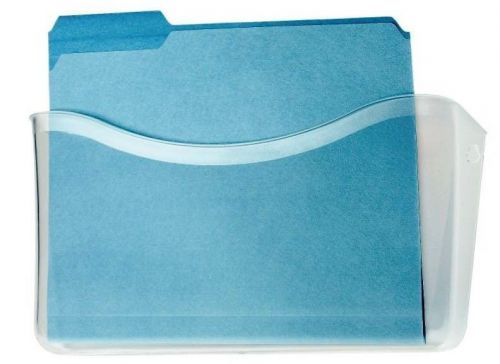 NEW Rubbermaid Unbreakable Single-Pocket Wall File, Letter Size, Clear, w/ box