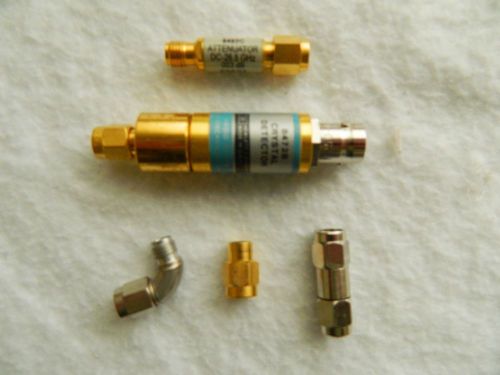 Hewlett Packard 8472B Crystal Detector and 8493C 3dB Attenuator