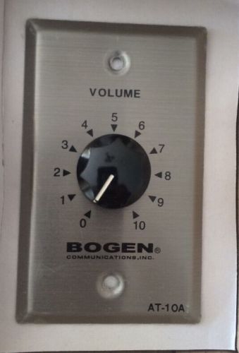 NEW Bogen BOGE-BGAT10A Bogen 10 Watt Attenuator Single Gang