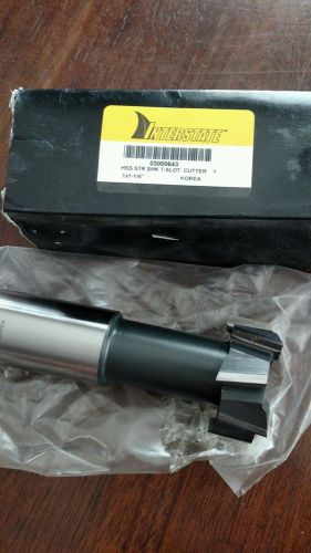 NEW interstate t slot cutter 1 1-1/4&#034; hss end mill side cut 03000643 MAKE OFFER