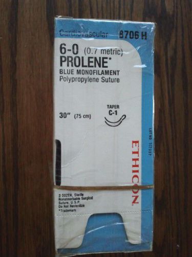 Ethicon Prolene 6-0 #  8706H  C-1  DA