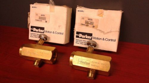 Lot of 2  Parker Hydraulic Valve PF800B/4A791