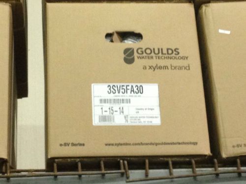 GOULDS 3SV5FA30 5 STG ESV STAINLESS VERTICAL WATER PUMP LIQUID END GRUNDFOS CR3