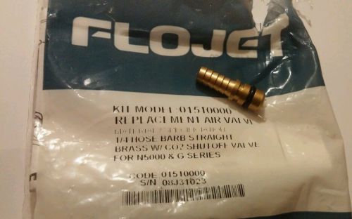 CAR WASH EQUIPMENT FLOJET PUMP INLET AIR VALVE 1/4&#034; BRASS # 01510000 NEW!