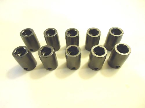 Non-magnetic impact sockets, 10 pcs, 3/8” drive x 10 mm hex, hanson, #93661. for sale