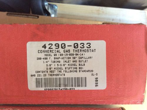 ROBERTSHAW 4290-033 COMMERCIAL GAS THERMOSTAT