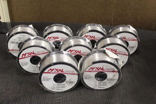 LOT OF 9 ROLLS 1 LB MAXAL MIG WELDING WIRE ALLOY ER5356 #440