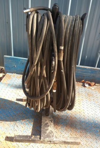 2 - 50&#039; Lengths of V20 Bullard Breathing Supply Hose w/ Storage Rack