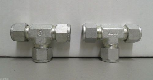 2 BRAND NEW SWAGELOK CARBON STEEL 1/2&#034; UNION TEE  S-810-3