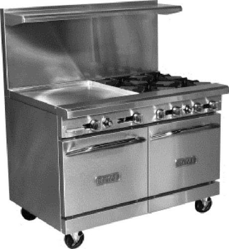 Royal range rr-4g24 - 48&#034; range with 4 burners 24&#034; griddle (new) for sale