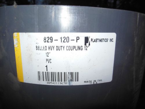 Plastinetics belled heavy duty pvc coupling schedule 80 12&#034; 829-120-p for sale