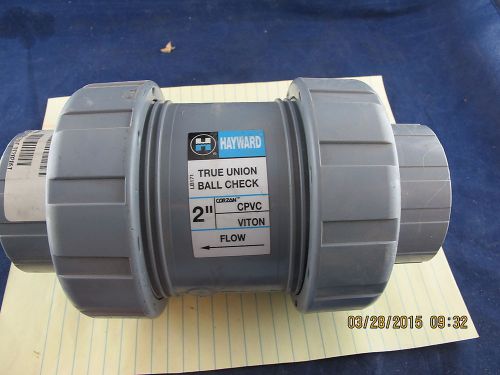 2&#034; Ball Check Valve Hayward True Union CPVC LB171 Viton TC20200ST Socket