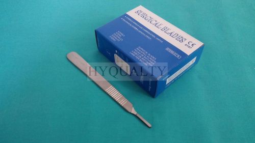 SCALPEL KNIFE HANDLE HOLDER #3 +100 CARBON STEEL SURGICAL STERILE BLADES #16