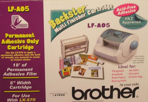 BROTHER LF-AO5 5&#034; Permanent Adhesive Only - BACKSTER Cartridge