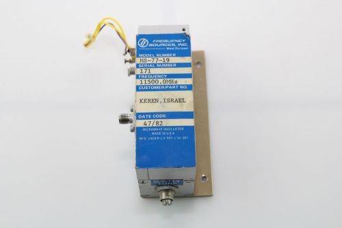 Frequency Sources Microwave Oscillator 11500 MHz 11.5 GHz MS-77-19 SMA