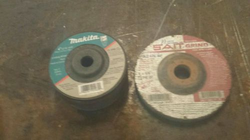 6 Makita 4 inch and 2 Sait. 5 inch grinding wheel