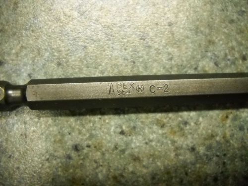 APEX 954-C-2X Square Power Bit, #2, 6, PK 2