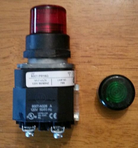 Allen Bradley illuminated push button. 800-PB16G