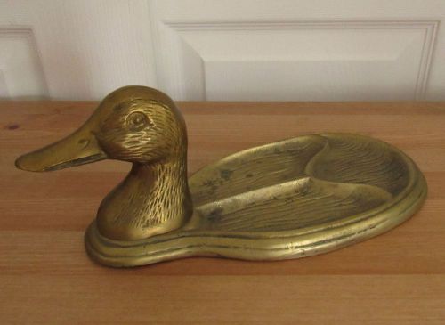 Brass Duck Desktop Office Organizer Dresser Valet Tray