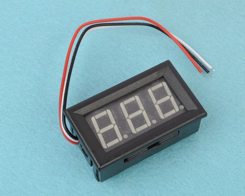 1pcs DC 0V-99.9V 3 wire Mini Green LED Panel Meter Digital Voltmeter