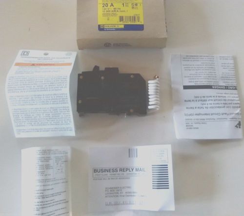 *NEW* SCHNEIDER / SQUARE D QWIK-GARD CIRCUIT BREAKER QO120GFI 20A 120V 1 POLE