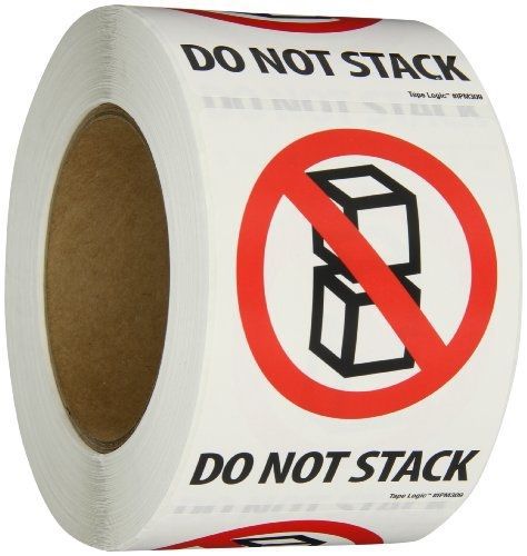 Aviditi IPM309 Rectangle International Pictorial Label, &#034;DO NOT STACK&#034;, 3&#034;