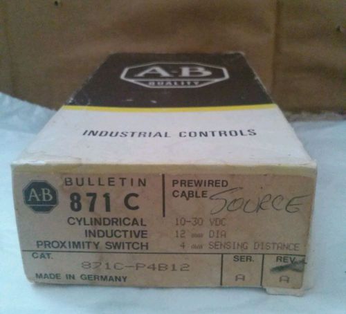 Allen Bradley Bulletin 871 C Ser. A. Cylindrical Inductive Proximity Switch