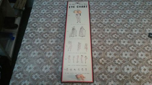 See More ! Enjoy More ! Eye Chart 1962 Art Anson ( One of a Kind / Rare )