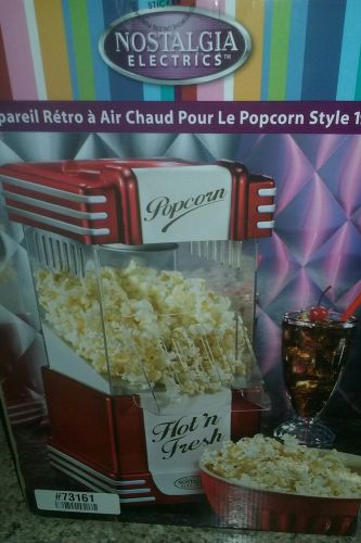 NEW HOT AIR POPCORN POPPER RED RETRO  POPPER  NOSTALGIA ELECTRICS RHP-625