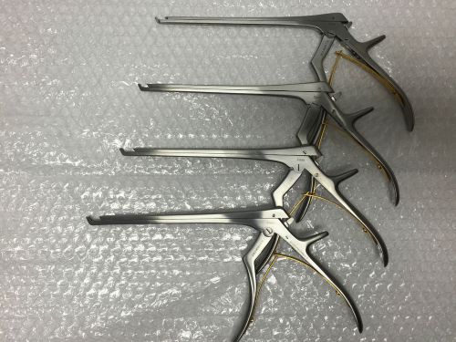 Set of 4 Kerrison Rongeurs Neuro Spine(1, 2, 3, 4,MM) UP 45° Cervical Orthopedic