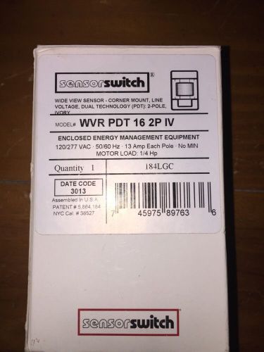 WVR PDT 16 2P IV Wide View Corner Sensor Switch Energy Management Equipment (K3)