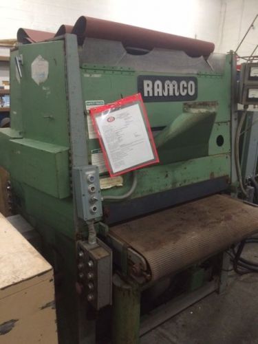 Belt sander ramco 36&#034; wide dual head sander cap- 37&#034; w x 6&#034; h. metal or wood for sale