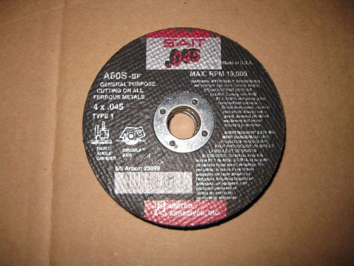 Lot of 10 Sait General Purpose Cutting Wheel 4-x .045 x 5/8 A60S-BF